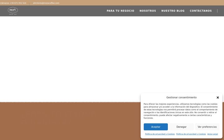 Screenshot of mezacoffee.com