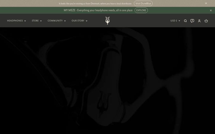 Screenshot of mezeaudio.com