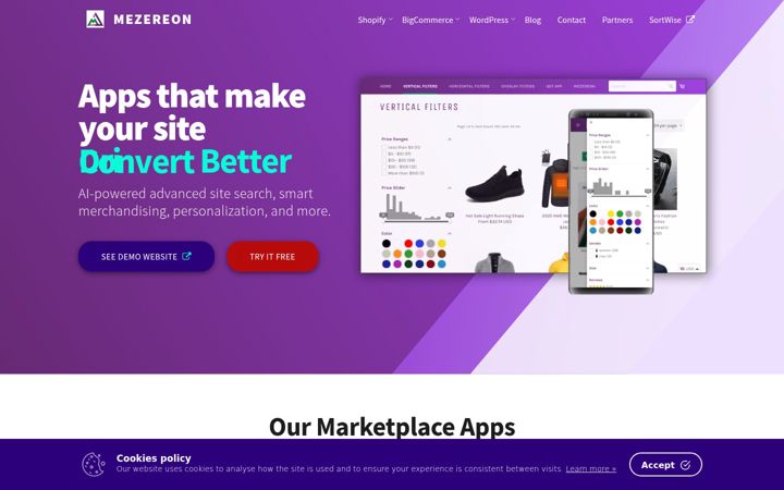 Screenshot of mezereon.net