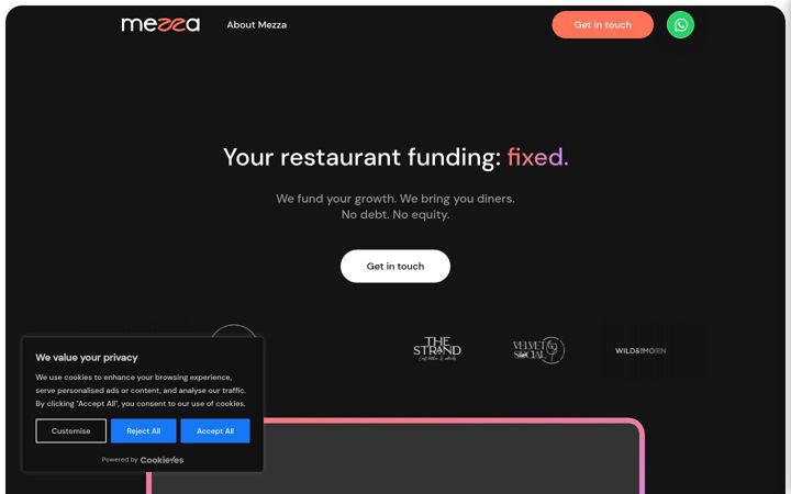 Screenshot of mezzagrowth.com
