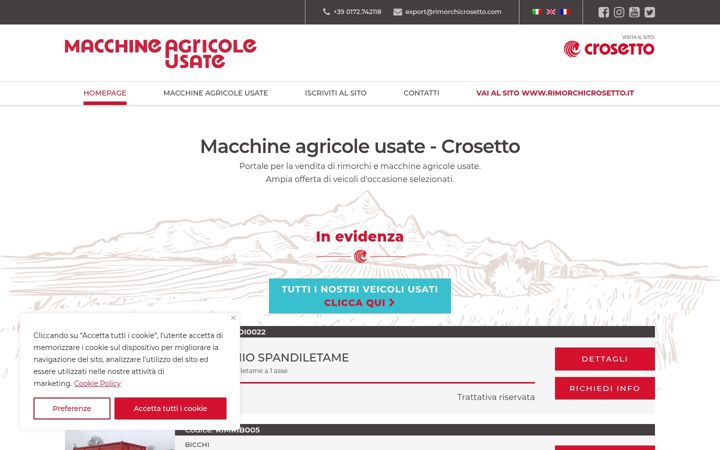 Screenshot of mezziagricoliusati.com