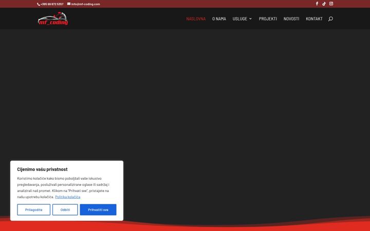 Screenshot of mf-coding.com