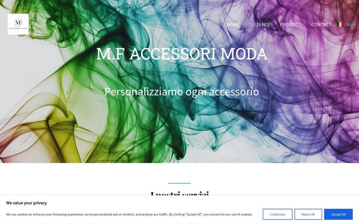 Screenshot of mfaccessorimoda.com