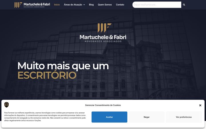 Screenshot of mfadvocacia.com