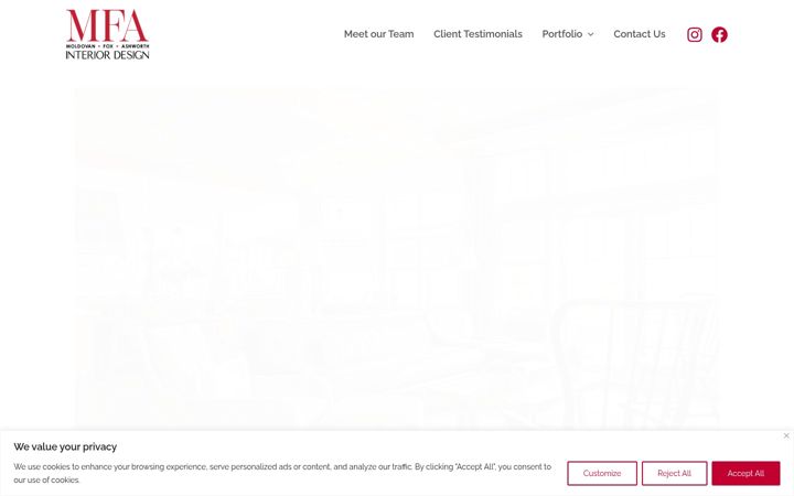 Screenshot of mfainteriordesign.com