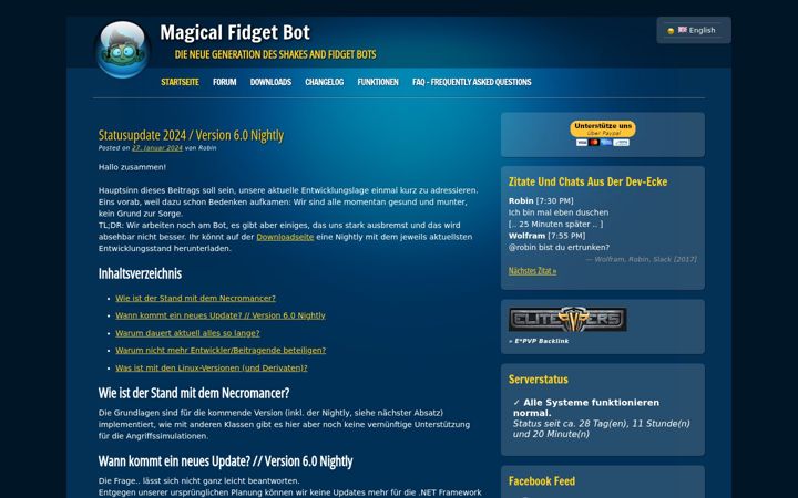 Screenshot of mfbot.de