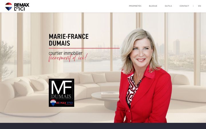 Screenshot of mfdumais.com