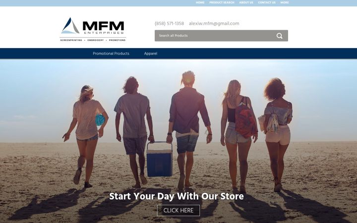 Screenshot of mfmenterprises.com