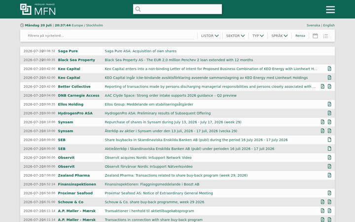 Screenshot of mfn.se