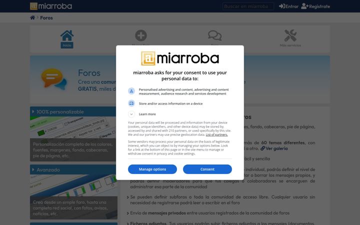 Screenshot of mforos.com