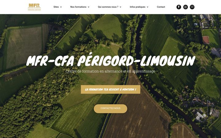 Screenshot of mfr-perigord-limousin.com