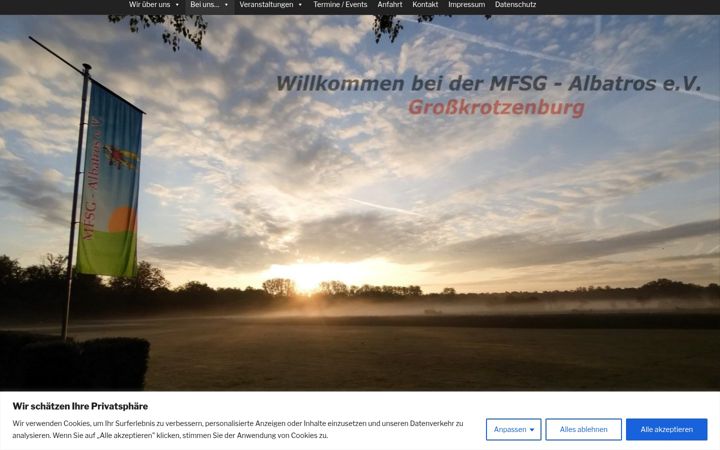 Screenshot of mfsg-albatros.com