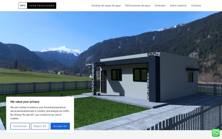 Screenshot of mfvconstrucciones.com