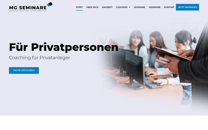 Screenshot of mg-seminare.com