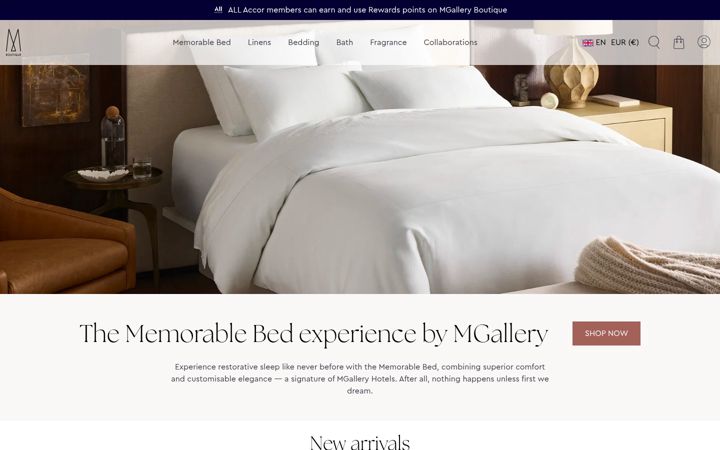 Screenshot of mgalleryboutique.com