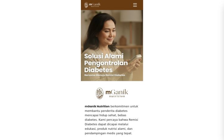 Kuvakaappaus sivustosta mganiknutrition.com