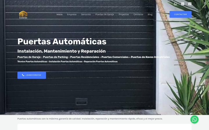 Screenshot of mgautomatismos.net