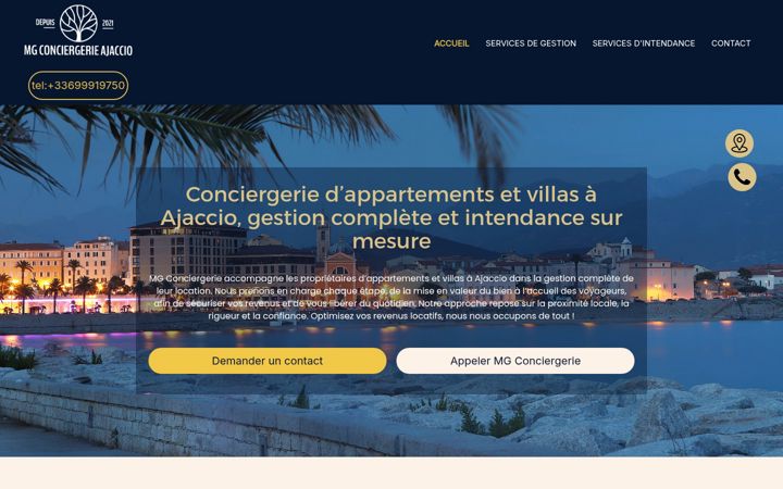Screenshot of mgconciergerie-ajaccio.com