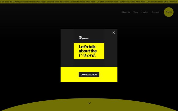 Screenshot of mgempower.com