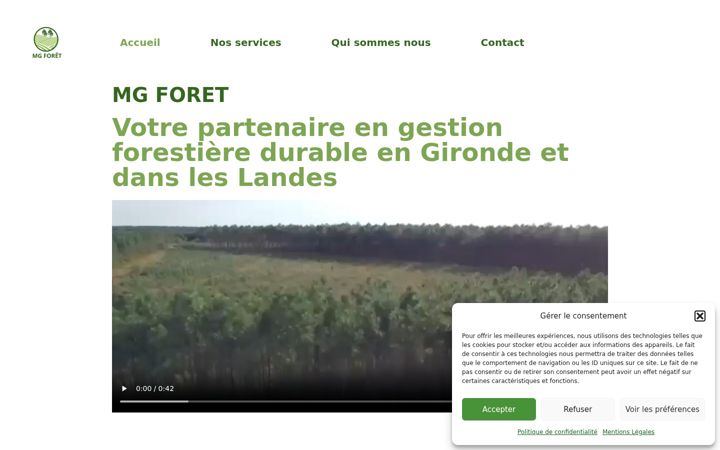 Screenshot of mgforet.com