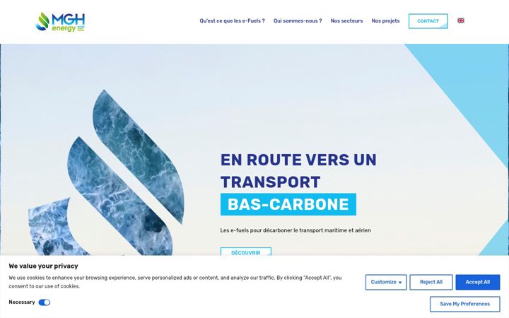 Screenshot of mgh-energy.com