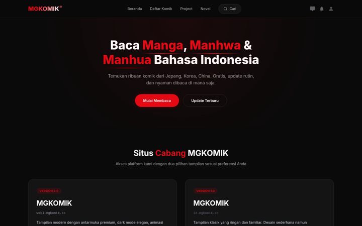 Screenshot ta' mgkomik.cc