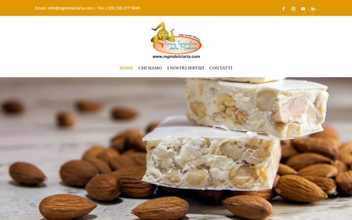 Screenshot of mgmdolciaria.com