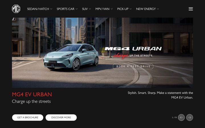 Screenshot of mgmotor.com.ph