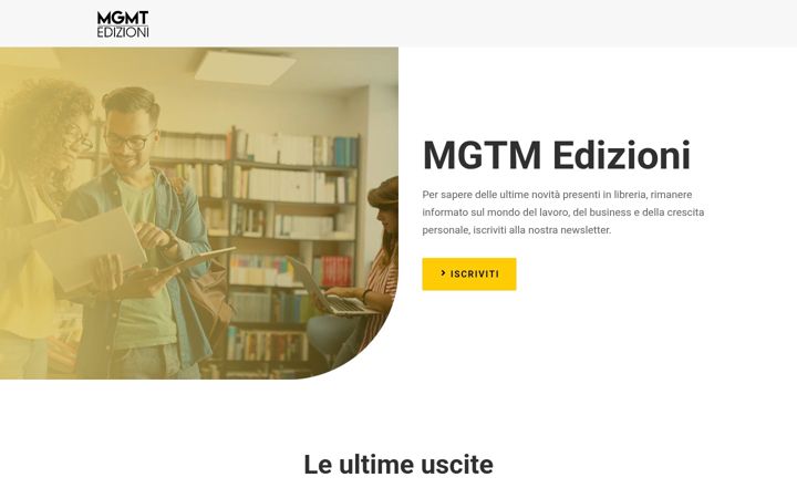 Screenshot of mgmtedizioni.com