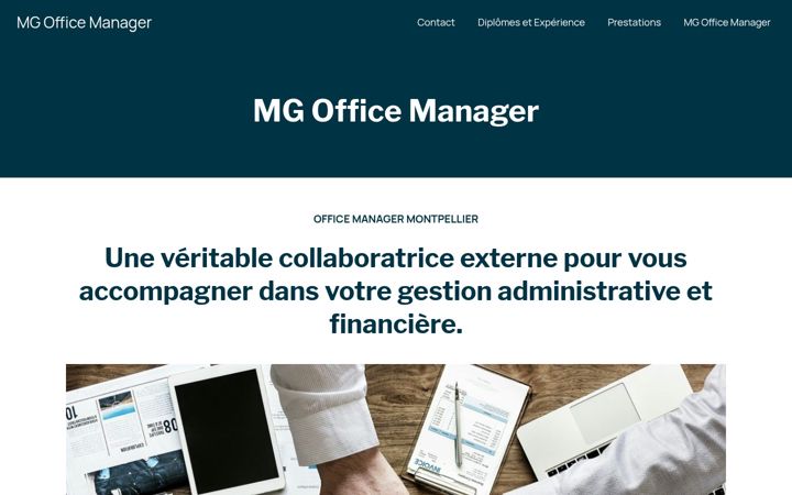 Screenshot of mgofficemanager.fr