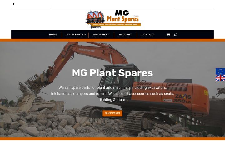 Screenshot of mgplantspares.com