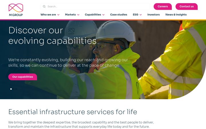 Screenshot of mgroupltd.com