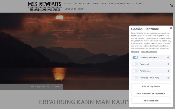 Screenshot of mgs-newbaits.com