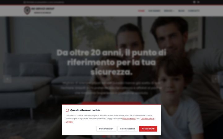 Screenshot of mgservicegroup.it