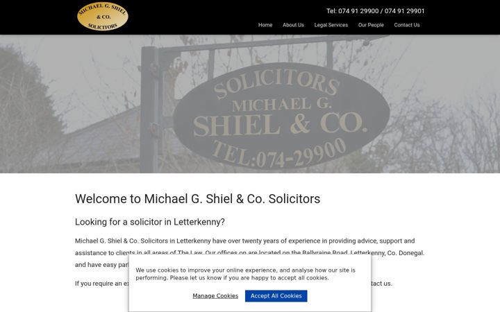 Screenshot of mgshiel.com