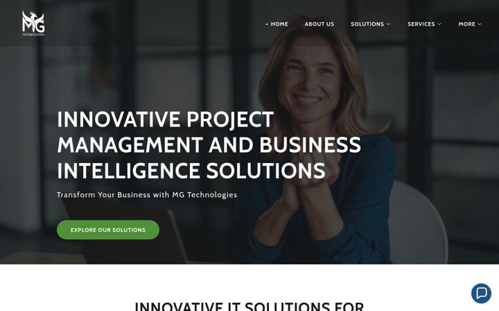 Screenshot of mgtechnos.com