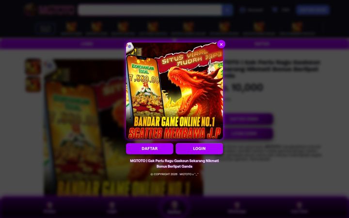 Screenshot of mgtoto.org
