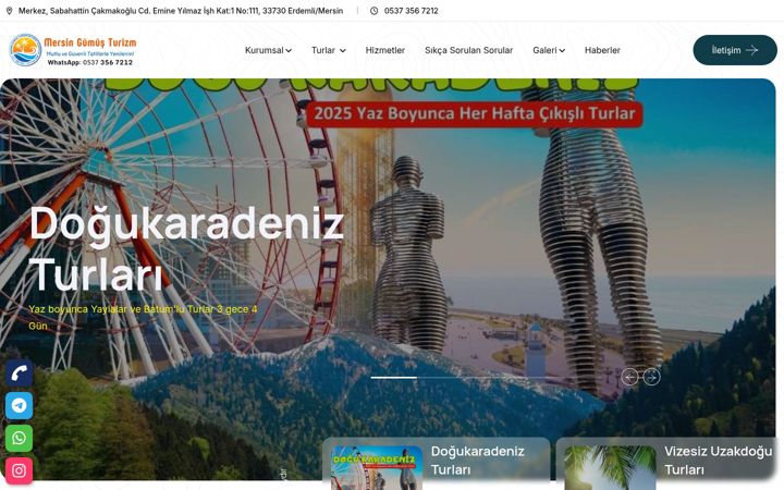 Screenshot of mgttur.com