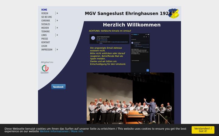 Screenshot of mgv-ehringhausen.com