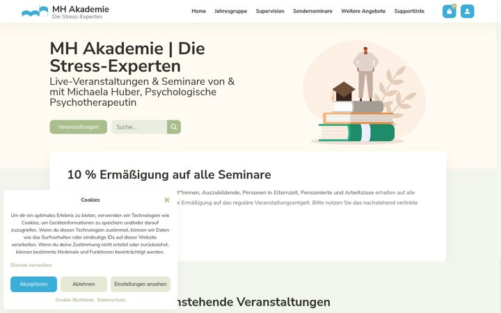 Screenshot of mh-akademie.com
