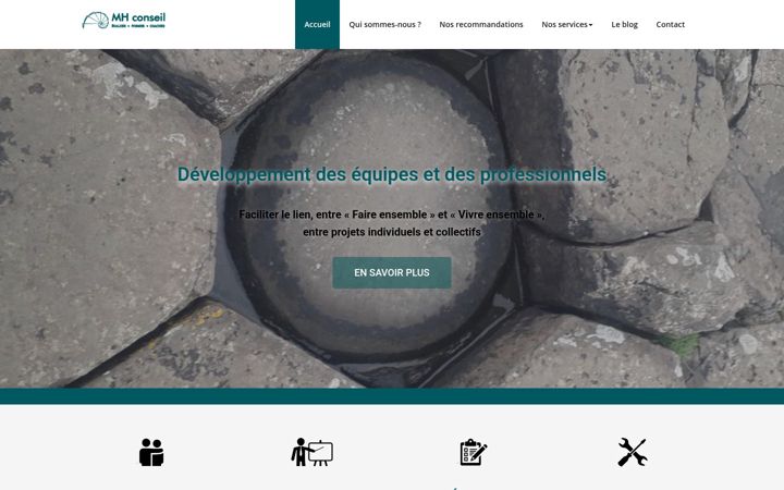 Screenshot of mh-conseil.com