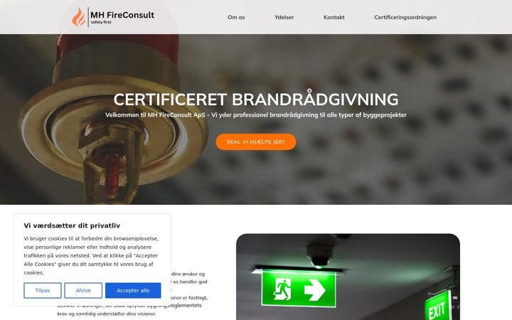 Screenshot of mh-fireconsult.com