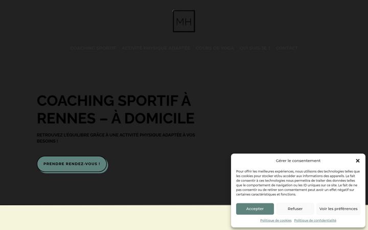 Screenshot of mh-sportsante.com