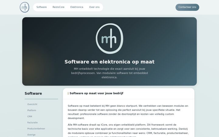 Screenshot of mh.be