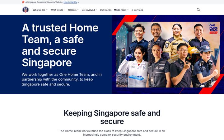 Screenshot of mha.gov.sg