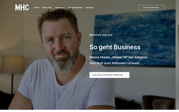 Screenshot of mhcgmbh.com