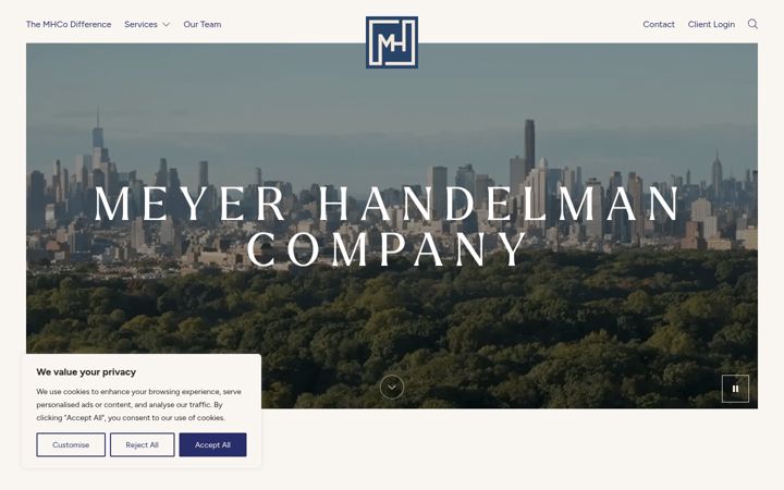 Screenshot of mhcompany.com