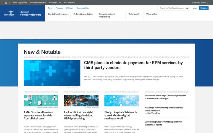 Screenshot of mhealthintelligence.com
