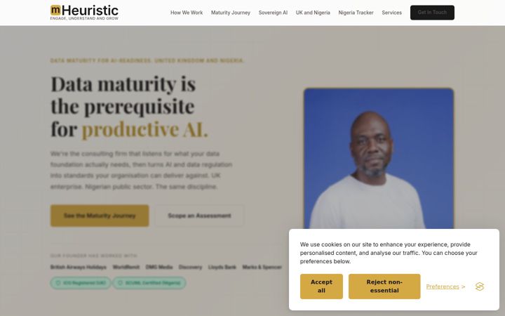 Screenshot of mheuristic.com