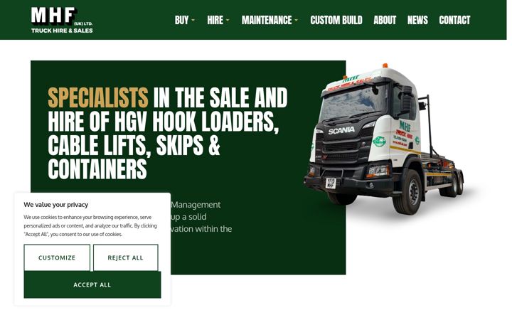 Screenshot of mhf.uk.com